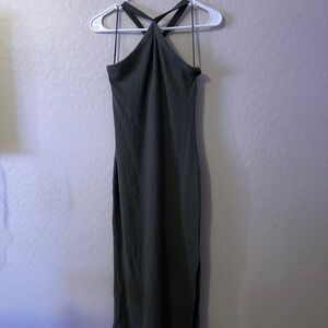 Old Navy Halter Dark Green Dress